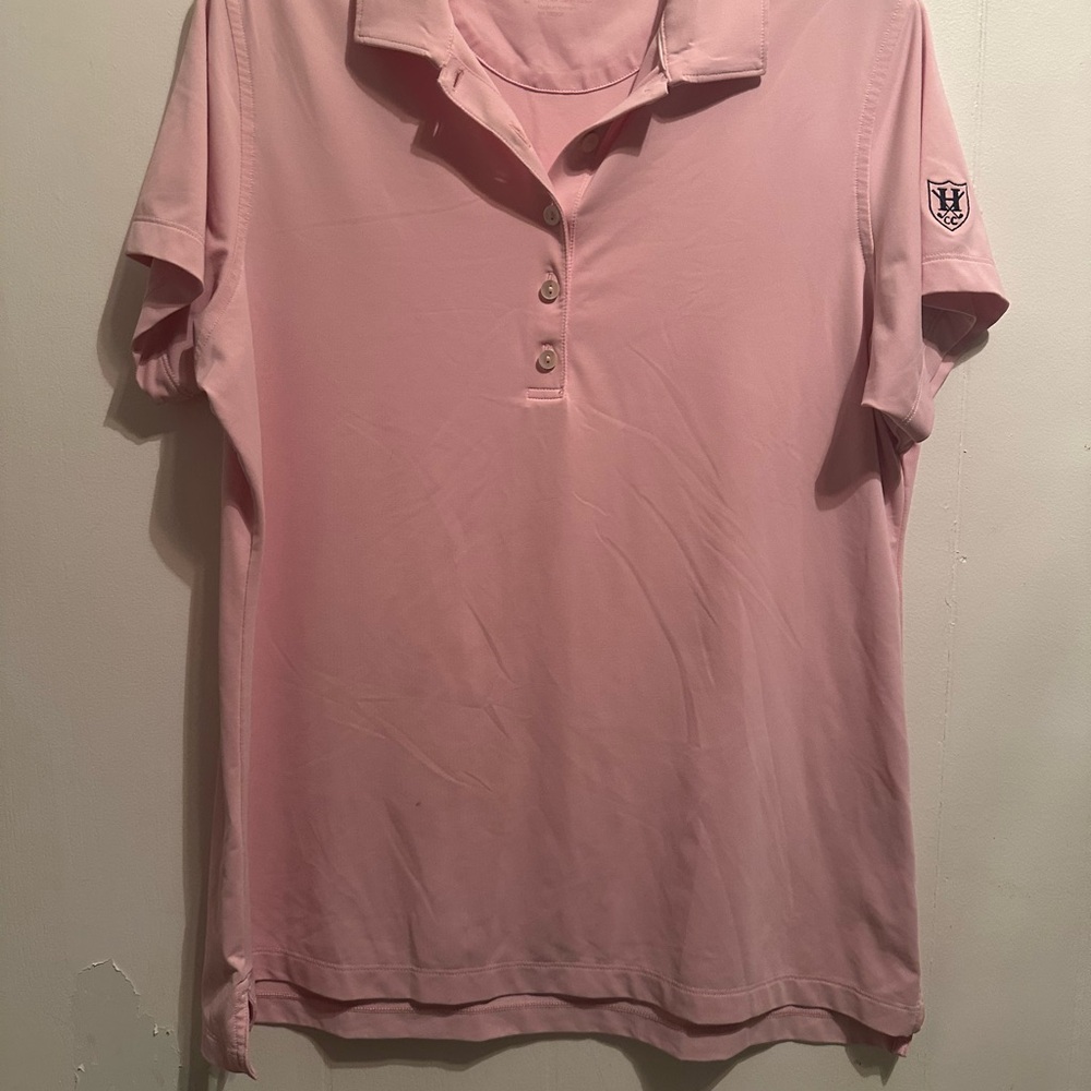 Peter Millar Pink Fitted Polo T-Shirt